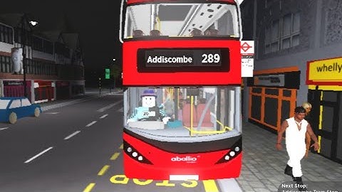 FULL ROUTE VISUAL 289 Waddon Marsh to Addiscombe via Thornton Heath Pond and West Croydon