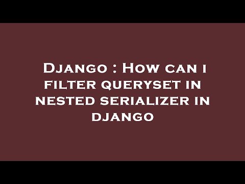 Django : How