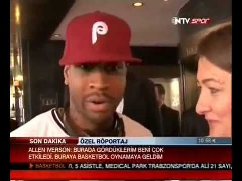 Allen Iverson arrived Istanbul Turkey *1st Interview