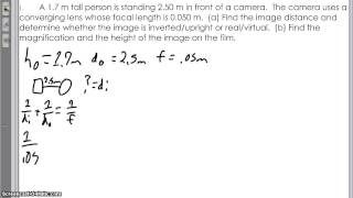 Lens Example Problem