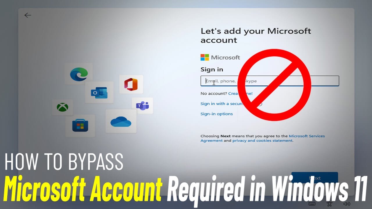 Setup Windows 11 Without Microsoft Account How To Bypass microsoft