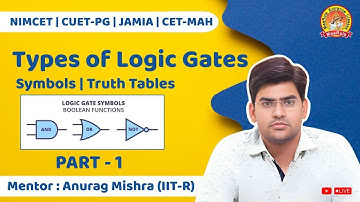 Logic Gates | Symbols |Truth Tables | P-1| Anurag Mishra(IIT-R) | nimcet cuet