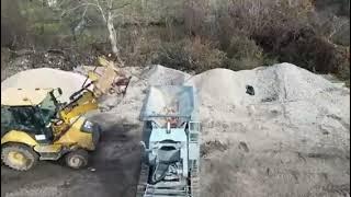 Demonstracija rada drobilice za građevinski otpad u Opštini Brod