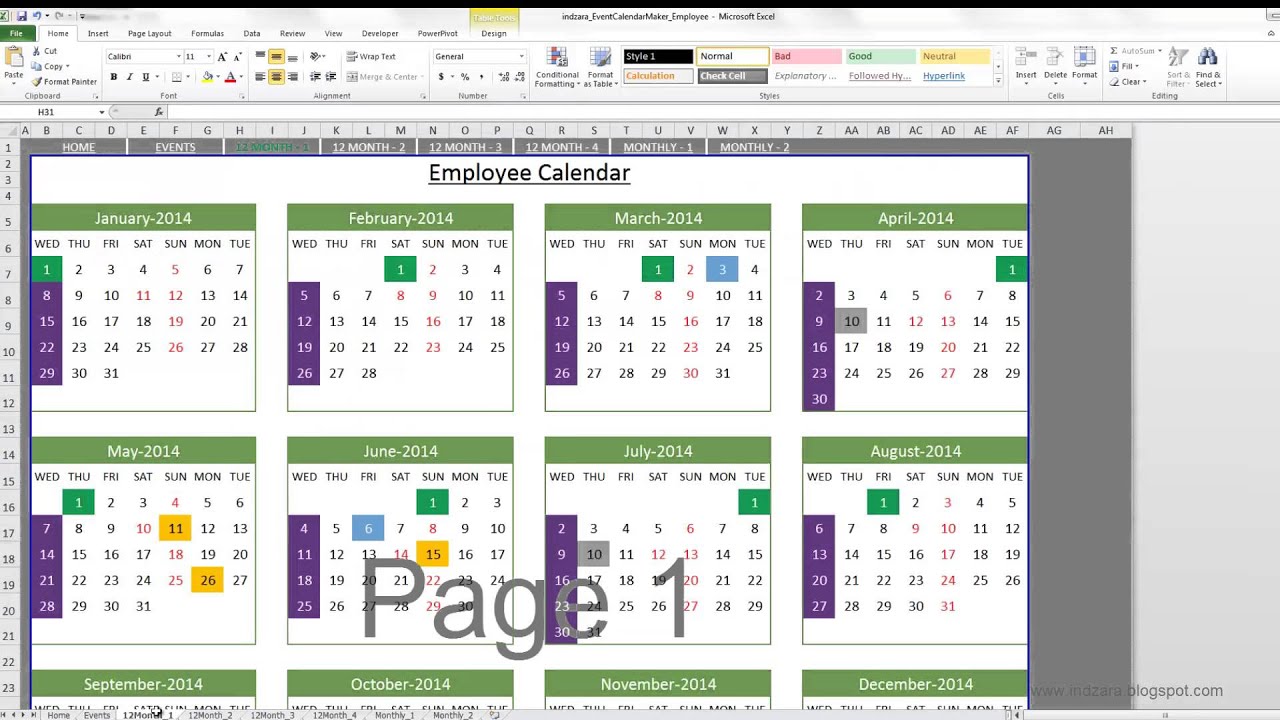 event-calendar-maker-excel-template-youtube