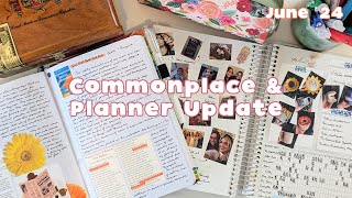 My commonplace is just a book journal at this point... | June Notebook & Planner Update