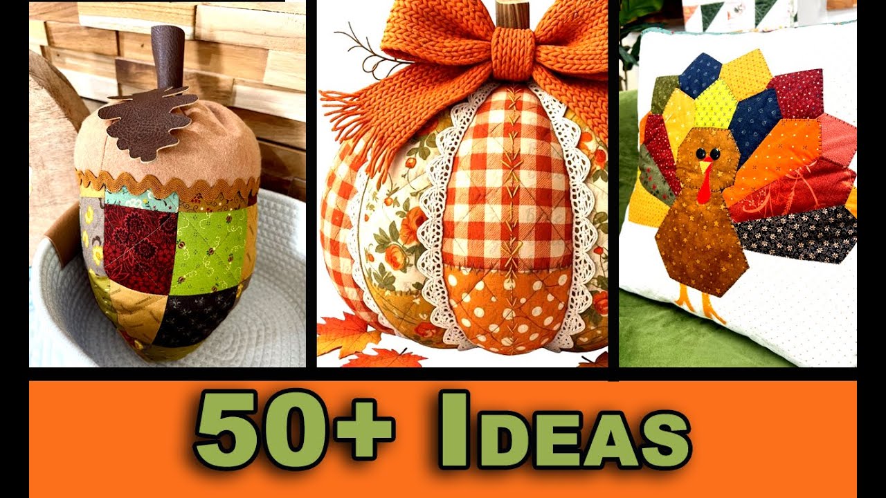 50+ простых идей декора для шитья на осень и День благодарения своими руками