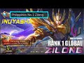 GOD AMONG MEN!!! IN MYTHICAL GLORY | Top 1 Global Zilong "INUYASHA". Mobile Legends: Bang Bang