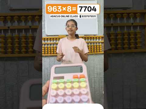 Kid's Amazing Mental Math Practice Video | Abacus Online Class #abacusmaths #mathacademy #shorts