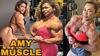 Amy Muscle Fit a Rainha dos bíceps | Latina Bodybuilder 💪🏽🇻🇪