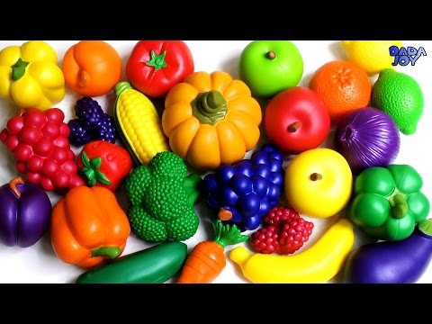 Aprende Nombres de Frutas y Verduras con Juguetes de Madera