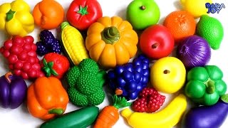 Los Colores De Frutas y Verduras|Aprender Los Nombres De Las Frutas y Verduras Con El Juguete