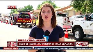 Multiple injuries reported in west Tulsa explosion