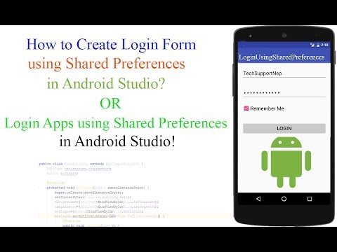 How to Create Login form Using Shared Preference in Android Studio? [With Source Code]