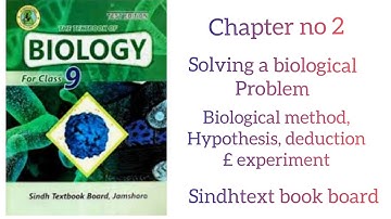 Biological problem | Hypothesis | deduction | experiment | new book | class 9th