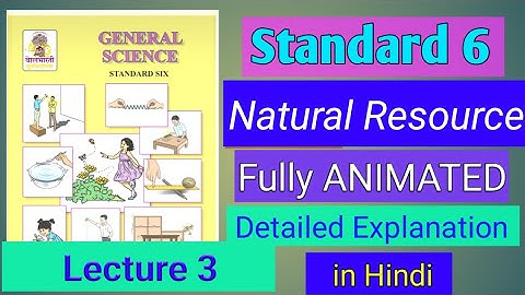 Natural Resources Science standard 6  Maharashtra Board    lecture 3