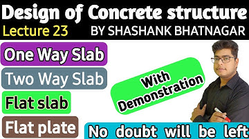 RCC Lecture 23 | Slab : One way slab, two way slab, flat slab, flat plate @WAYtoEngineering