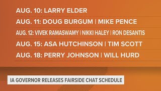 Governor Reynolds announces 'Fairside Chat' schedule ahead of 2023 Iowa State Fair