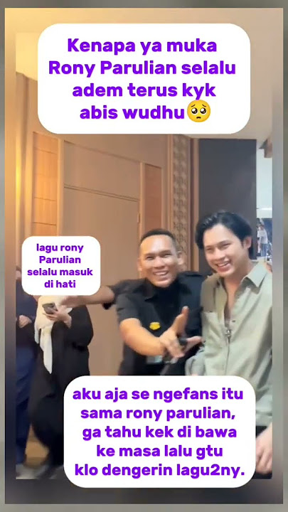Rony Parulian jadi idola baru di dunia musik #ronyparulian #vidoeshort #viralvideo