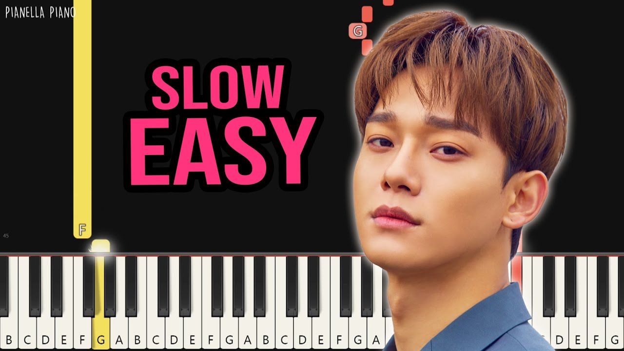 CHEN - Hello | SLOW EASY Piano Tutorial by Pianella Piano - YouTube