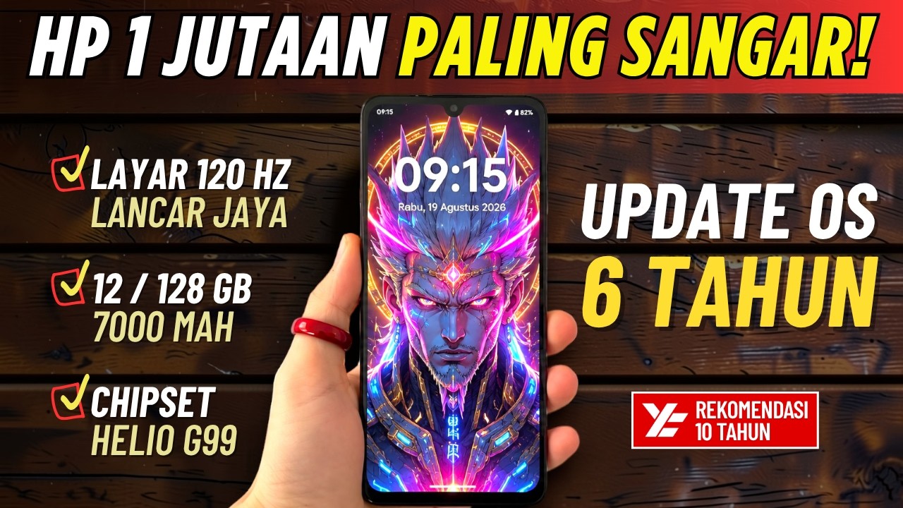 5 Rekomendasi HP 1 JUTAAN TERBAIK AGUSTUS 2026! Versi Y… — Transcript