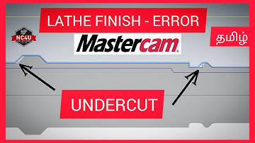 Reason for Undercut Error Lathe Finish Program in Mastercam  -Tamil - CNC Training Coimbatore