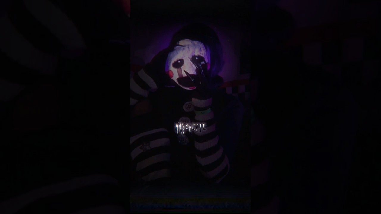 The marionette/puppet cosplay | FNaF #edit #fivenightsatfreddys #cosplaymakeup #makeup#fnafcosplay