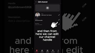 Change YouTube Channel Handle
