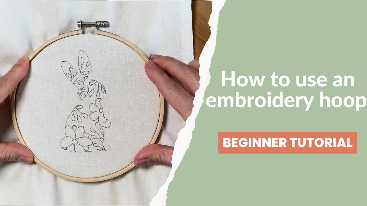 How to use an embroidery hoop YouTube