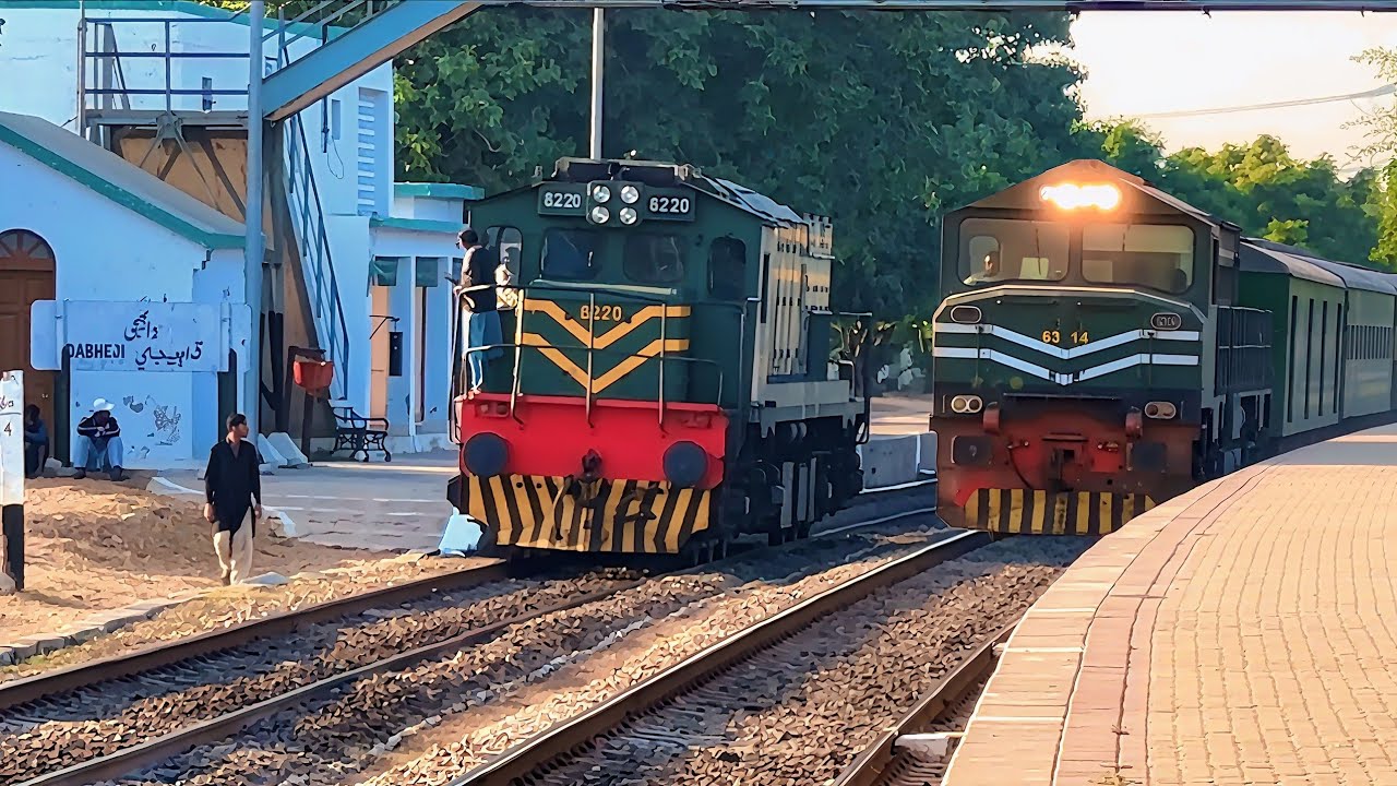 Железнодорожное безумие в Синде: поезда, следующие один за другим, которые нельзя пропустить!