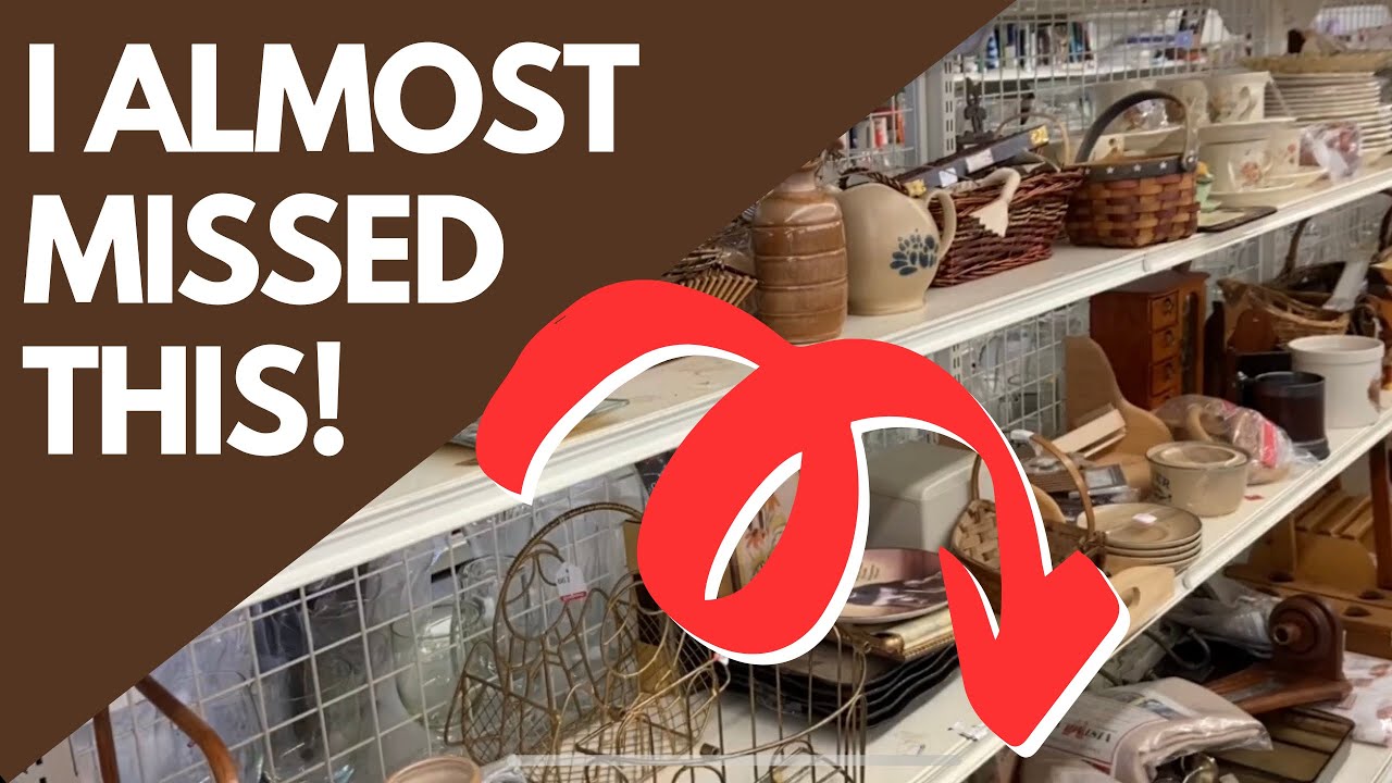 Don’t forget to check the bottom shelf! Thrift with me at Goodwill ...
