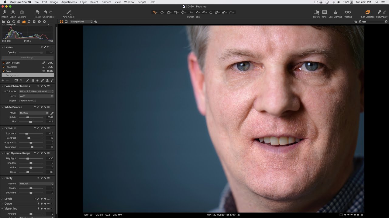 Capture One 13.1 New Heal/Clone, Before/After, Nikon Picture Control