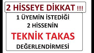 2 Hi̇sseye Di̇kkat 1 Üyemi̇n İstedi̇ği̇ 2 Hi̇sseni̇n Tekni̇k Takas Değerlendi̇rmesi̇ Bist Borsa Para