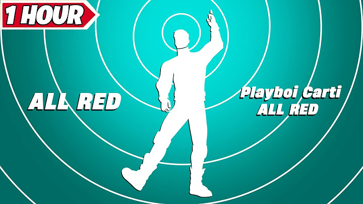Fortnite All Red  Emote 1 Hour! ( Playboi Carti - ALL RED )