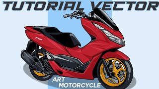 TUTORIAL VECTOR ART | cara membuat desain logo motor di android