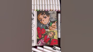 Coloring My Manga 😍- Demon Slayer #manga #demonslayer #coloring #shorts #satisfying