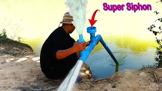 We turn PVC pipe into Hight speed water pump without electricity very easy way to do