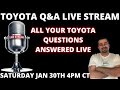 Toyota Lexus and Scion Q&A Livestream