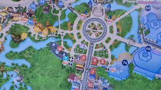 2022 Walt Disney World MAGIC KINGDOM Theme Park Map