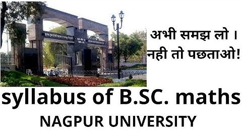 ■rtmnu nagpur university bsc maths M1 syllabus for 1st sem