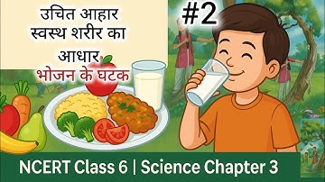 NCERT विज्ञान कक्षा 6 जिज्ञासा |Chapter 3 | उचित आहार - स्वस्थ शरीर का आधार| भोजन के घटक | SCIENCE