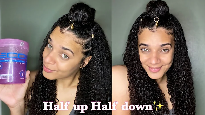 HALF UP HALF DOWN |NATURAL HAIR | Jennifer Daley