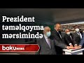 İlham Əliyev “Abşeron” yatağının dəniz əməliyyatlarının  təməlqoyma mərasimində iştirak edib