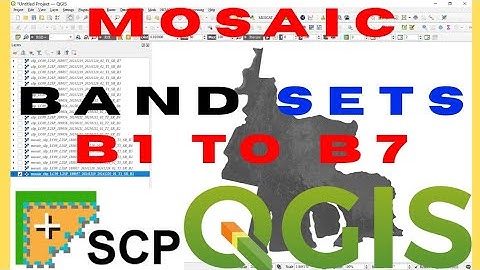 Mosaic Raster in QGIS | How to Mosaic Raster Using Semi Automatic Classification Plugin SCP in QGIS