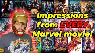 Impressions from (Almost) Every Marvel Movie!
