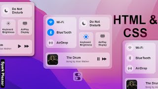 [ PROMO ] Create a Stunning MacBook Control Center with HTML, CSS & JavaScript | Spark Pleazer