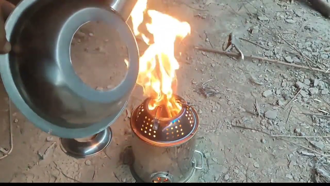 【户外玩火新选择】升级版柴火炉试烧，这该死的火焰魅力