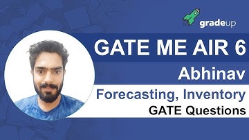 Forecasting, Inventory Control GATE Questions | Industrial Engineering GATE Questions | GATE ME 2019