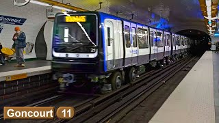 Goncourt Line 11 Paris Métro Ratp Mp14