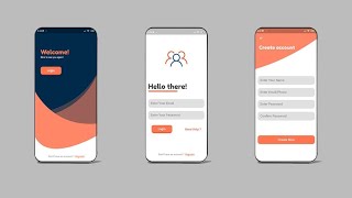 Flutter Welcome | login | signup UI | Flutter Fast Code Flutter ui tutorial   flutter | TheEyeCode