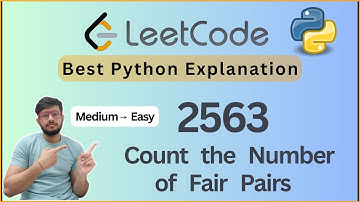 Leetcode 2563. Count the Number of Fair Pairs | Two Pointers | Leetcode 2563 Explained in Python